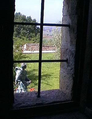 Assisi: San Damiano - Blick zum Klostergarten