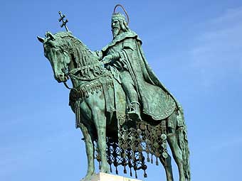 Budapest: Reiterstandbild König Stefan