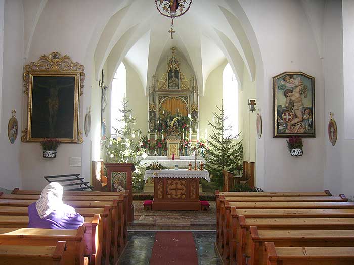 Kals am Grossglockner: Ortsteil Grossdorf - Innenansicht Kirche St. Petronilla