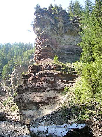 Geoparc Bletterbach bei Aldein in Suedtirol