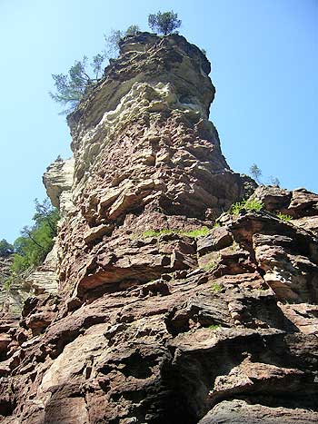 Geoparc Bletterbach bei Aldein in Suedtirol