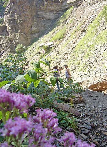 Geoparc Bletterbach bei Aldein in Suedtirol