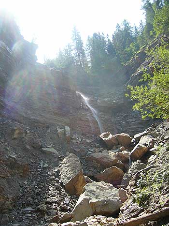 Geoparc Bletterbach bei Aldein in Suedtirol