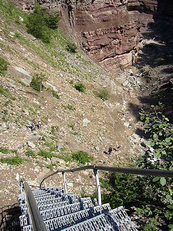 Geoparc Bletterbach bei Aldein in Suedtirol