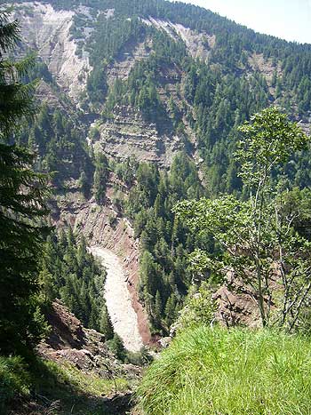 Geoparc Bletterbach bei Aldein in Suedtirol