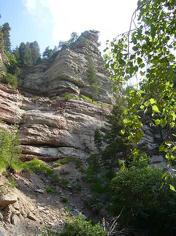 Geoparc Bletterbach bei Aldein in Suedtirol