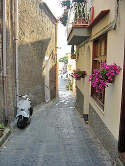 Ischia - Panza: Enge Gasse